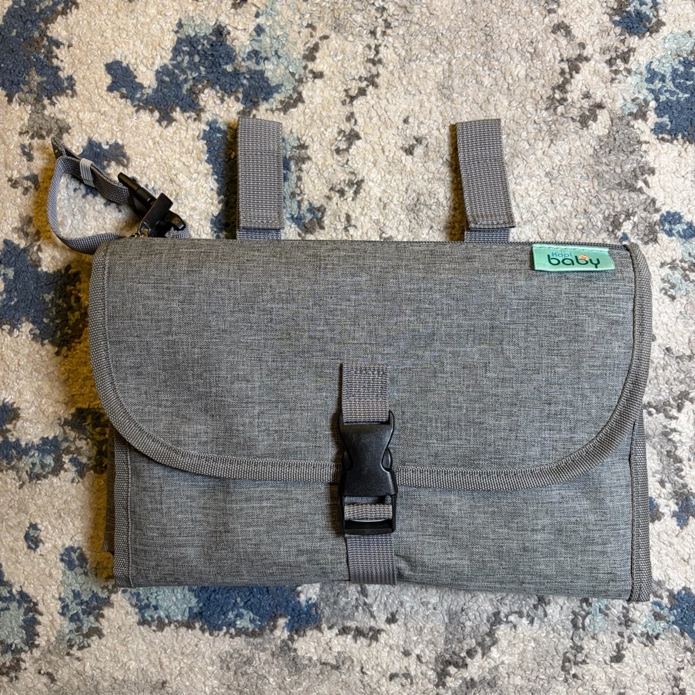Kopi Baby Portable Diaper Changing Pad - Grey Travel Station